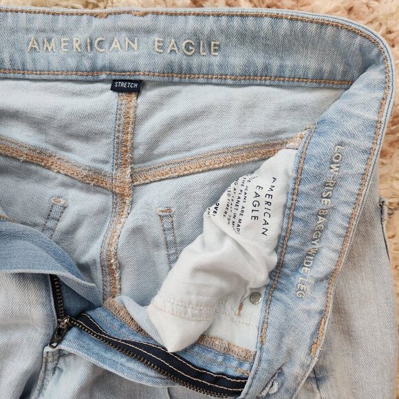 American Eagle Outfitters Light Blue Flare Jeans - Picture 8 of 10